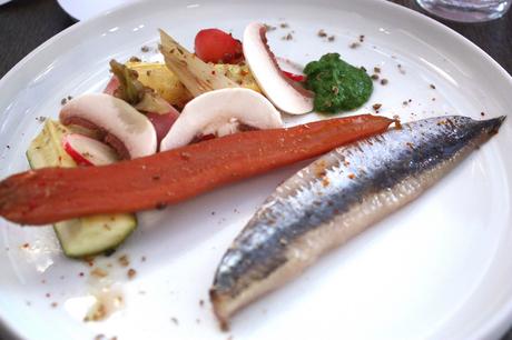 Sardines fumées, légumes à la grecque © Gourmets&Co - copie