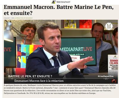 Emmanuel Macron face aux journalistes de Mediapart : sans connivence ni complaisance