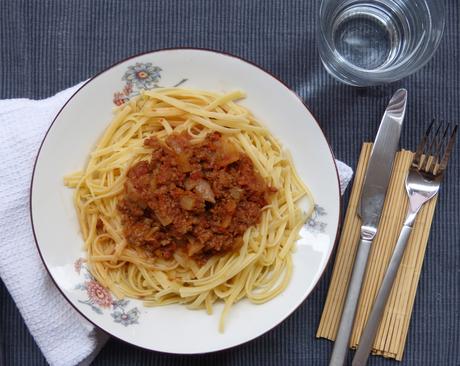 Spaguettis à la bolognaise