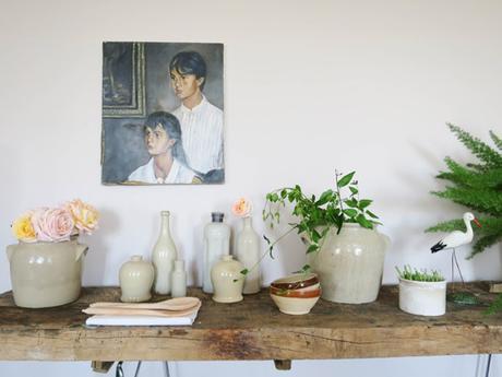 collection vases en grès vintage lovmint