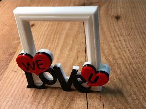 Cadre photo We love U Cadre photo We love U