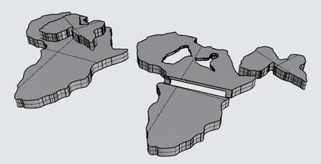 pendentif afrique en argent 925