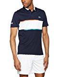 Lacoste Sport - Polo Homme - Multicolore (Marine/Blanc -Etna -Oceanie) - Medium (Taille Fabricant : 4)