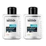 L'Oréal Men Expert Hydra Sensitive Baume Hydratant 24H Après-Rasage Sans Alcool Peaux Sensibles  - Lot de 2