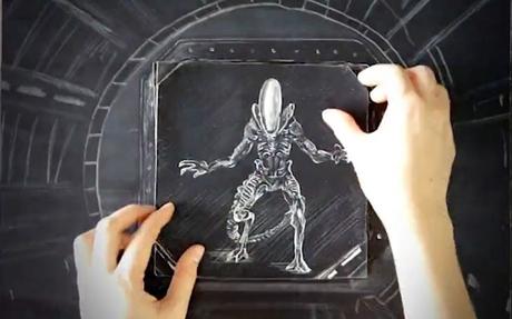 Elle anime « Alien Covenant » avec du papier découpé