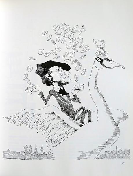Une caricature de Richard Wagner par Josef Blaumeiser