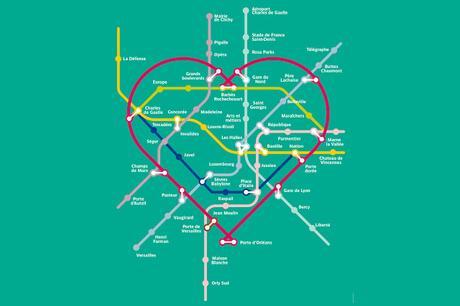 L'agence Be Dandy imagine avec amour le nouveau plan touristique de Paris pour la RATP