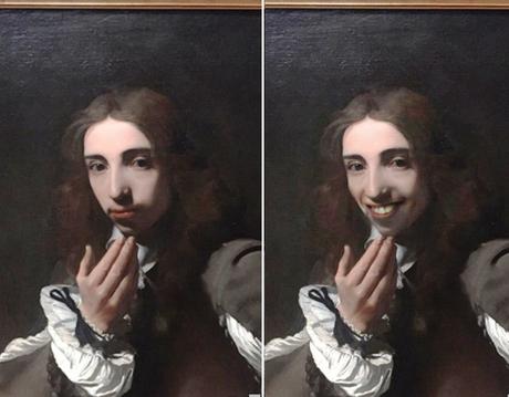 Avec Face App, un visiteur du Rijksmuseum d’Amsterdam fait sourire les toiles de maîtres