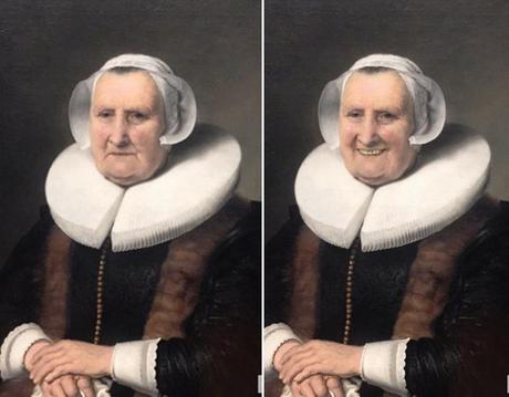 Avec Face App, un visiteur du Rijksmuseum d’Amsterdam fait sourire les toiles de maîtres