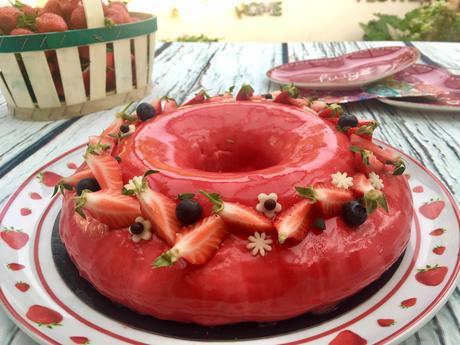 Entremet fraise rhubarbe ♨♨♨
