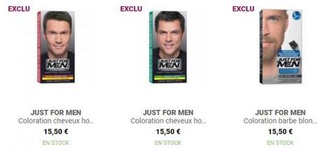 Produits Just For Men, marque n°1 pour la coloration des cheveux pour homme