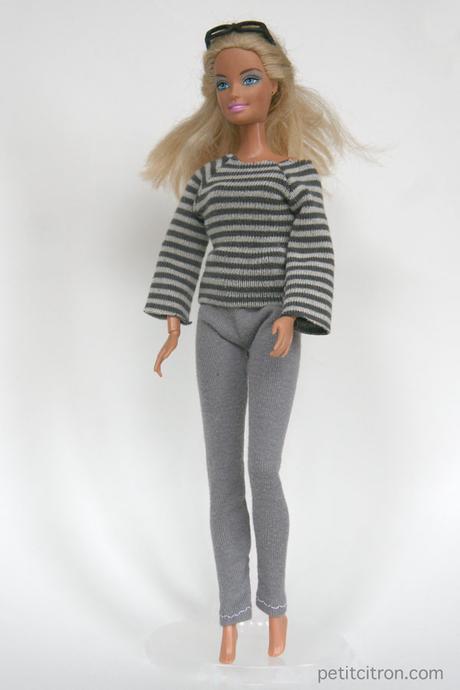 Nouveau patron pour Barbie : le sweat manches raglan