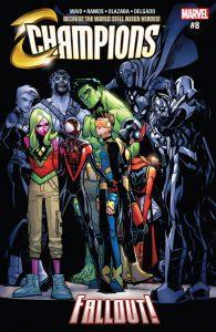 Avengers #7, Champions #8, Uncanny Avengers #23, U.S. Avengers #6