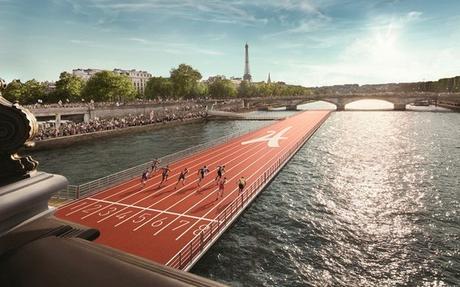 Paris, une piste d’athlétisme flottante sera installée sur la Seine du 23 au 24 juin !