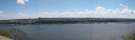view from the highest natural spot in Québec City