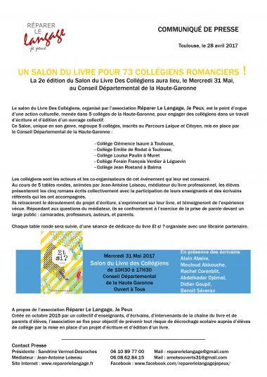 SALON DU LIVRE DES COLLEGIENS