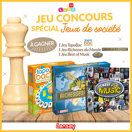 Jeu concours : Remporte des jeux de société Lansay Jeu concours : Remporte des jeux de société Lansay