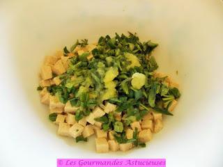 Tofu mariné et salade de Boulgour au tahin (Vegan)