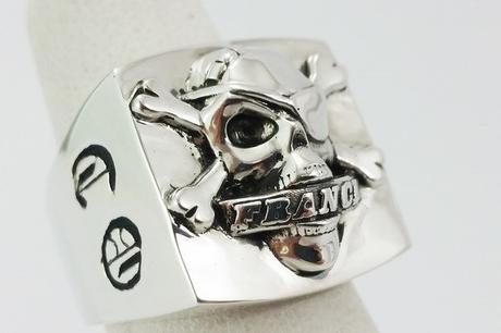 bague de biker en argent