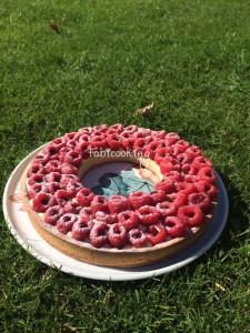 Tarte aux framboises d’après Cyril Lignac