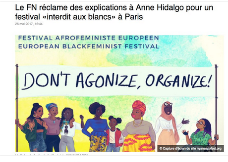 Festival afro-féministe : le #FN demande, @Anne_Hidalgo et @_LICRA_   obtempèrent… 😱 #antifa
