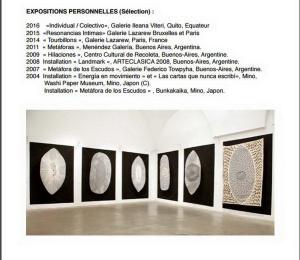 Galerie LAZAREW                       exposition Isabel ESPINOZA  31 Mai au 17 Juin 2017