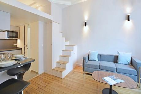 Visite déco : 19m2 par JC Peyrieux inspiration transformation loge gardienne paris 19m2