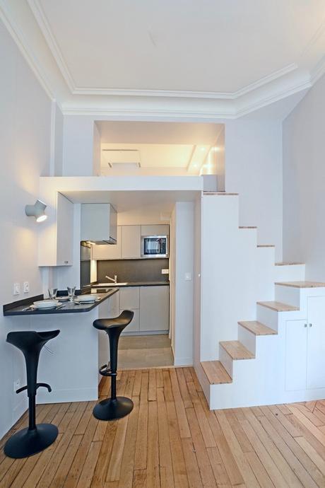 escalier astucieux marche rangement sur mesure