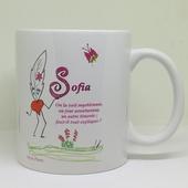 Mug Prénom dessin original Lily la Plume : Vaisselle, verres par lily-la-plume