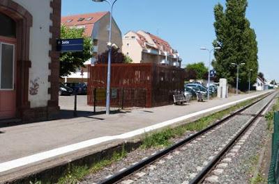 OBERNAI : Inauguration de l'abri à vélo et du cheminement piéton, en gare d'Obernai !
