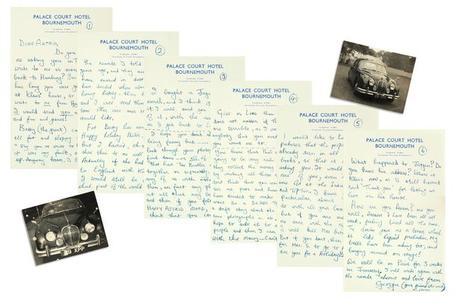 Une lettre de George Harrison à Astrid Kirchherr  aux enchères