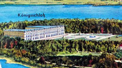 Herrenchiemsee, son château et son panorama de montagnes