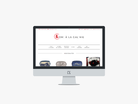 Design de la boutique en ligne de Com. à la Gal'rie