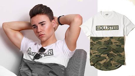 OOTD : Hollister t-shirts as seen on Theo Stoica