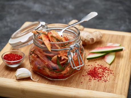 Kimchi à l'écorce de melon d'eau
