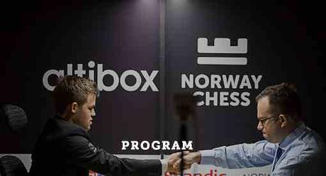 L'an dernier Magnus Carlsen avait gagné in extremis le tournoi 2016 en battant à la dernière ronde l'Ukrainien Pavel Eljanov, juste après avoir perdu contre Levon Aronian © site officiel