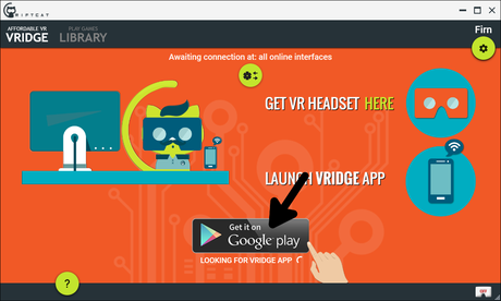VRidge : des jeux PC diffusée en réalité virtuelle vers un casque mobile