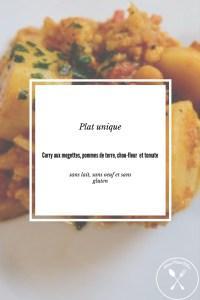 Curry aux mogettes, pommes de terre, chou-fleur et tomates {sans œufs, sans lait, sans gluten} Curry aux mogettes, pommes de terre, chou-fleur et tomates {sans œufs, sans lait, sans gluten}