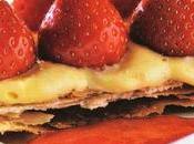 Mille-feuilles fraises rhubarbe
