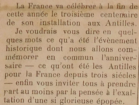 Le Tricentenaire des Antilles Françaises par Gratien CANDACE