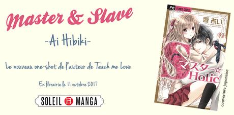 Le one-shot shôjo Master & Slave annoncé chez Soleil Manga