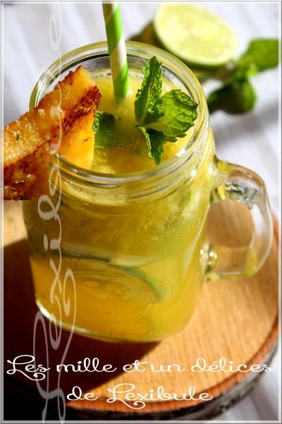 ~Mojito revisité à l'ananas caramélisé~