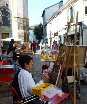 Des peintres dans la rue ici ou là cet été 2017