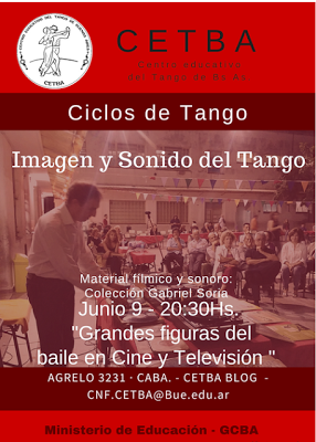 Conférence tango au cinéma avec Gabriel Soria au CETBA [à l'affiche]