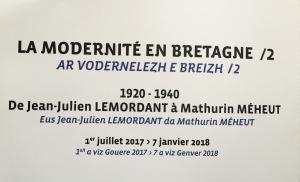 Musée de Pont-Aven   « La modernité en Bretagne » 1920-1940 de Jean-Julien LEMORDANT à Mathurin MEHEUT – 1er Juillet au 7 Janvier 2018