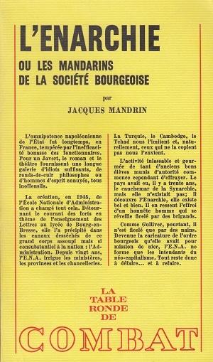 L'énarchie, de Jacques Mandrin
