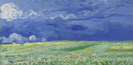 Vincent van Gogh, Champ de blé sous un ciel orageux, Auvers-sur-Oise, Juillet1890, huile sur toile, 50.4 cm x 101.3 cm