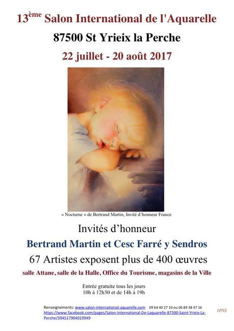 13ème salon d’aquarelle de Saint-Yrieix-la-Perche