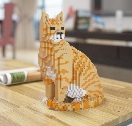 Jekca : des chats grandeur nature en briques LEGO