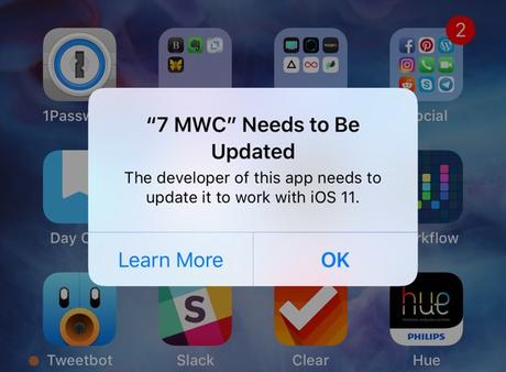iOS 11 : les applications 32 bits ne sont plus compatibles
